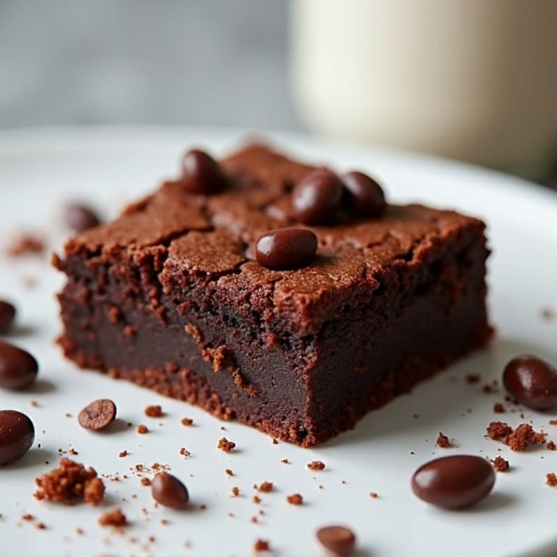Fudgy Black Bean Dark Chocolate Brownies
