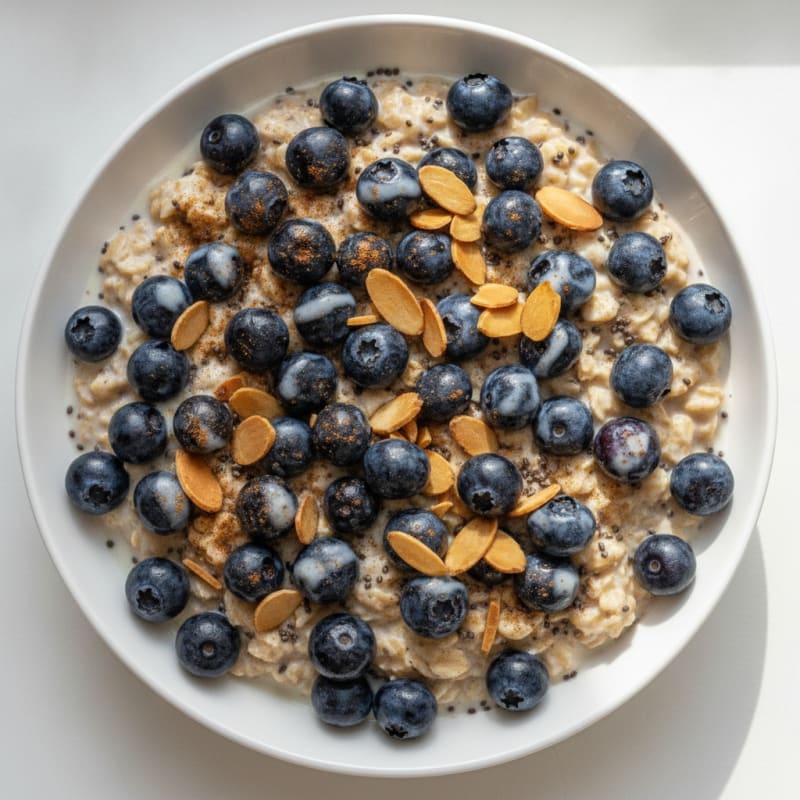 Blueberry Almond Overnight Oats