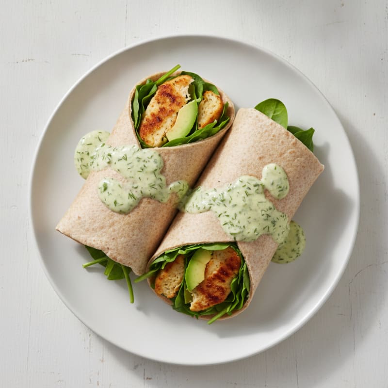 Herby MorningStar Chicken Protein Wraps