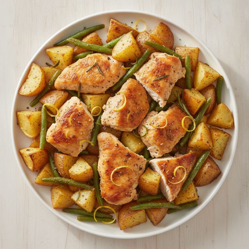 Sheet Pan Lemon Herb Chicken and Potatoes