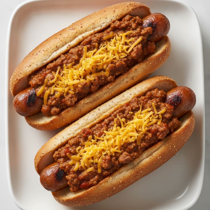 Classic Chili Cheese Hot Dogs