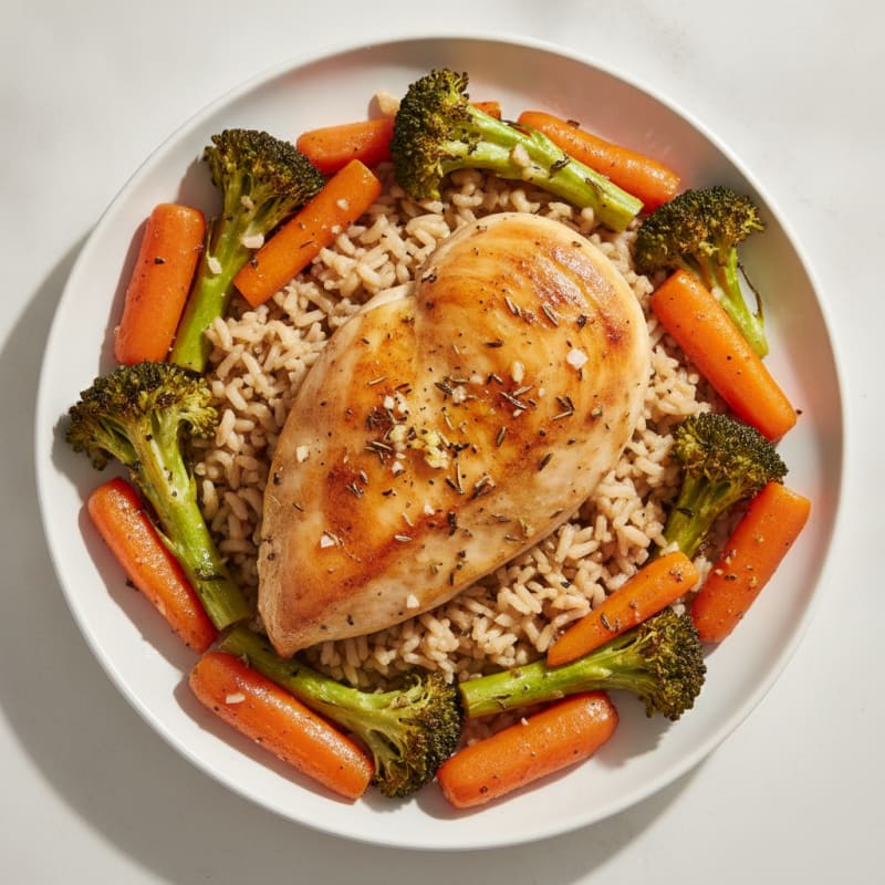 Herb-Roasted Chicken with Roasted Vegetables