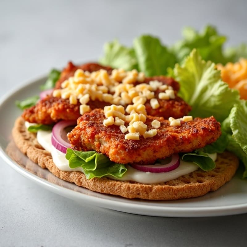 Crispy BBQ Ranch Chicken Flatbread