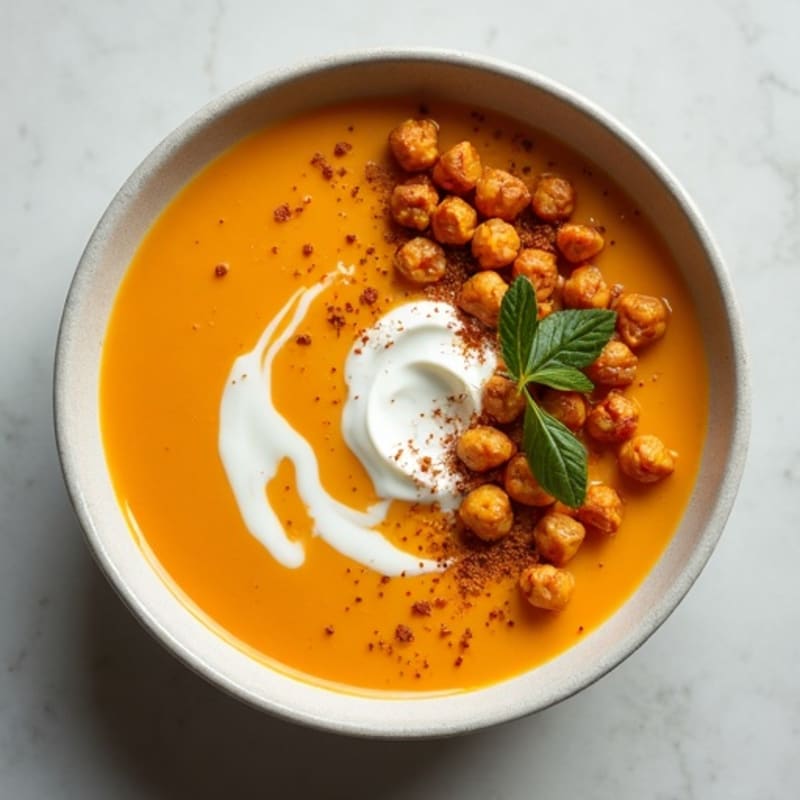 Healthy Creamy Roasted Butternut Squash Soup