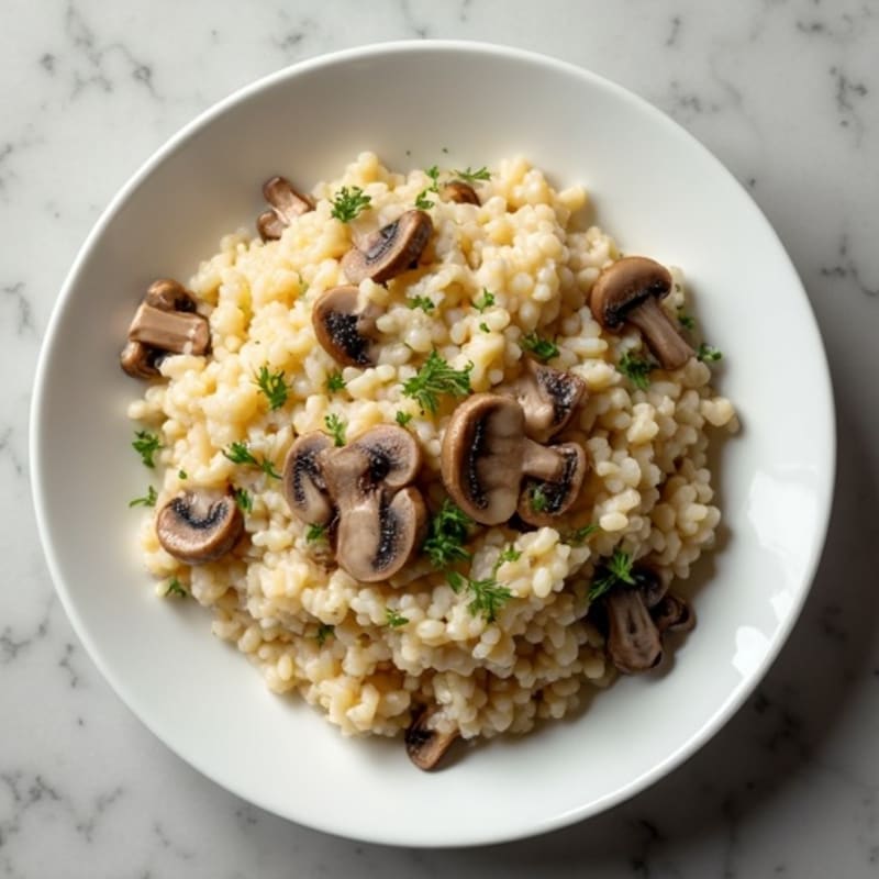 Creamy Savory Mushroom Risotto