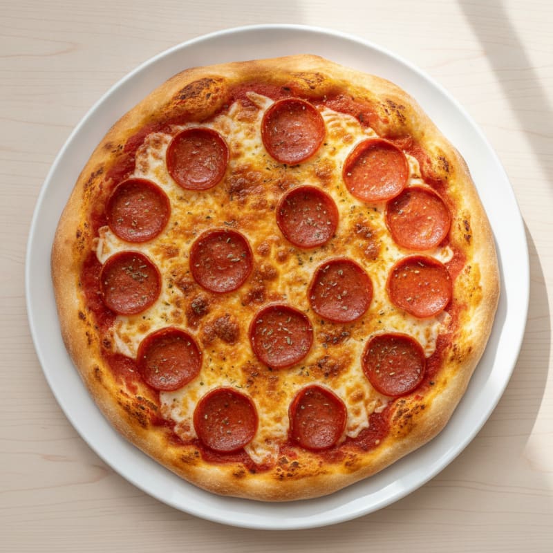Classic Pepperoni Pizza with Mozzarella