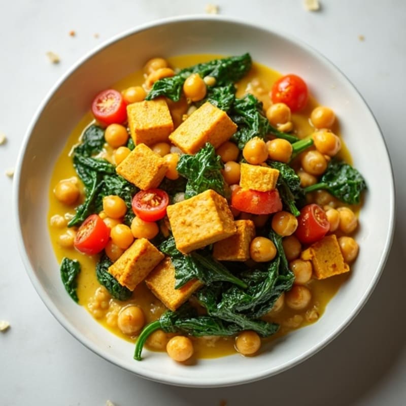 Creamy Coconut Chickpea and Spinach Curry