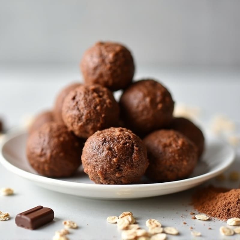 No-Bake Chewy Chocolate Peanut Butter Protein Bites
