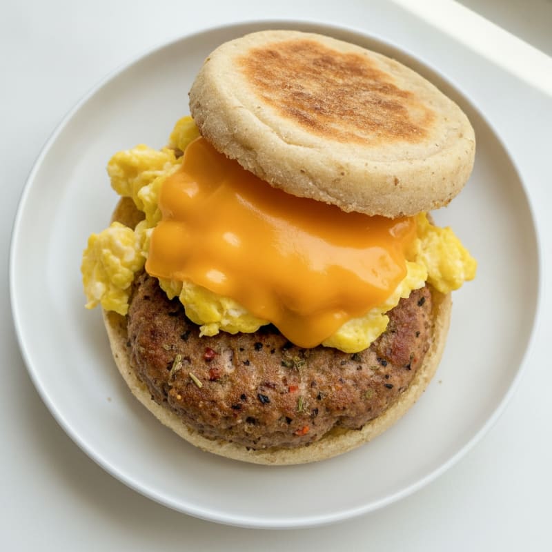Sausage, Egg, and Cheese English Muffin