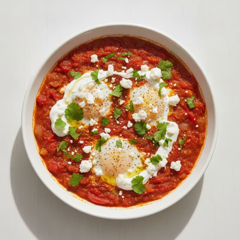 Authentic Shakshuka with Feta and Herbs