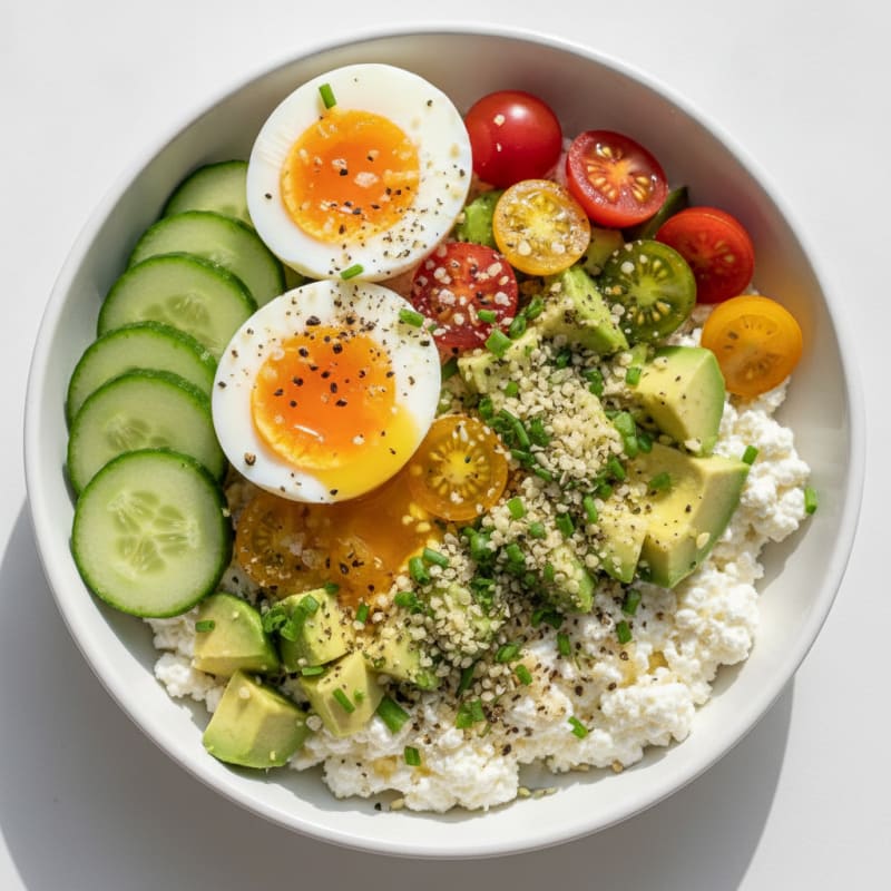Savory Herb Cottage Cheese Bowl
