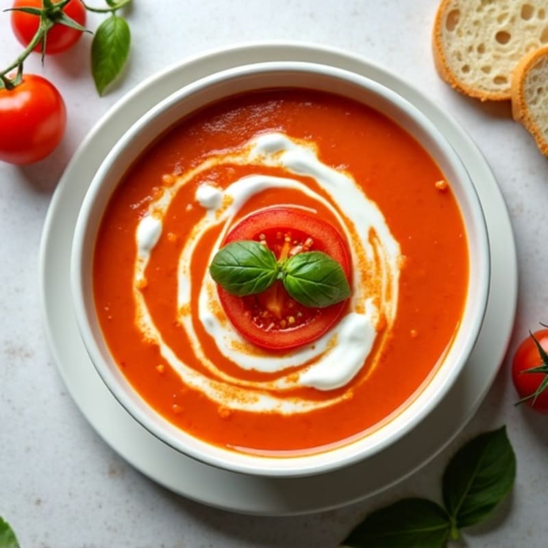 Creamy Fresh Tomato Basil Soup