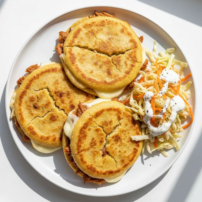 Salvadoran Cheese and Pork Pupusas