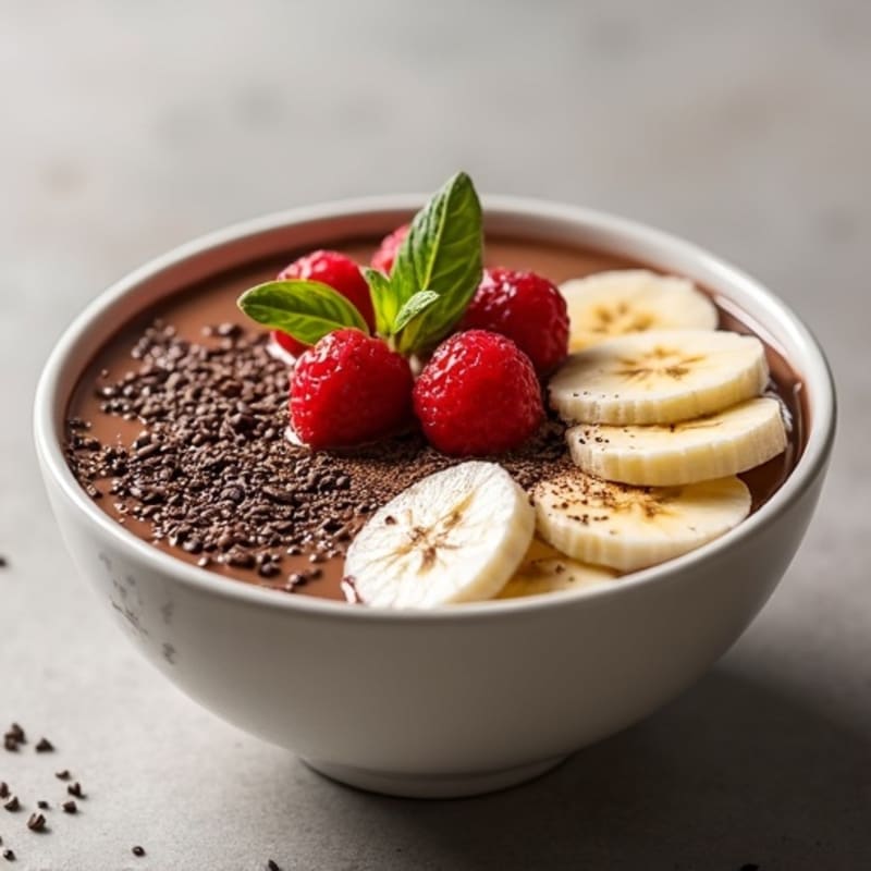 Dark Chocolate Protein Smoothie Bowl