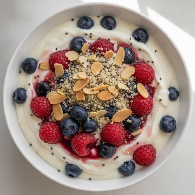Mixed Berry Protein Yogurt Parfait