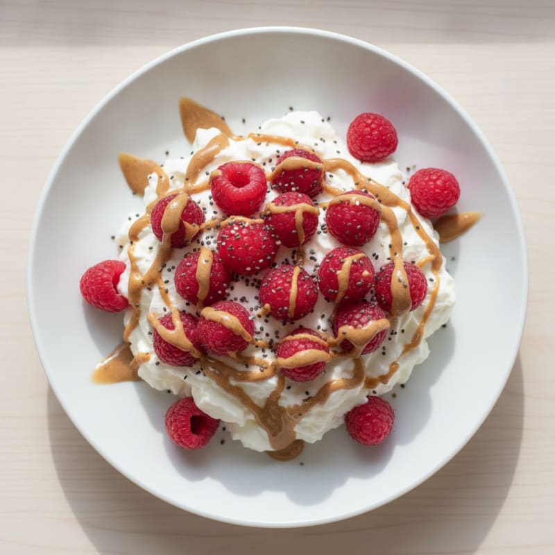 Silky Greek Yogurt Protein Mousse with Berries