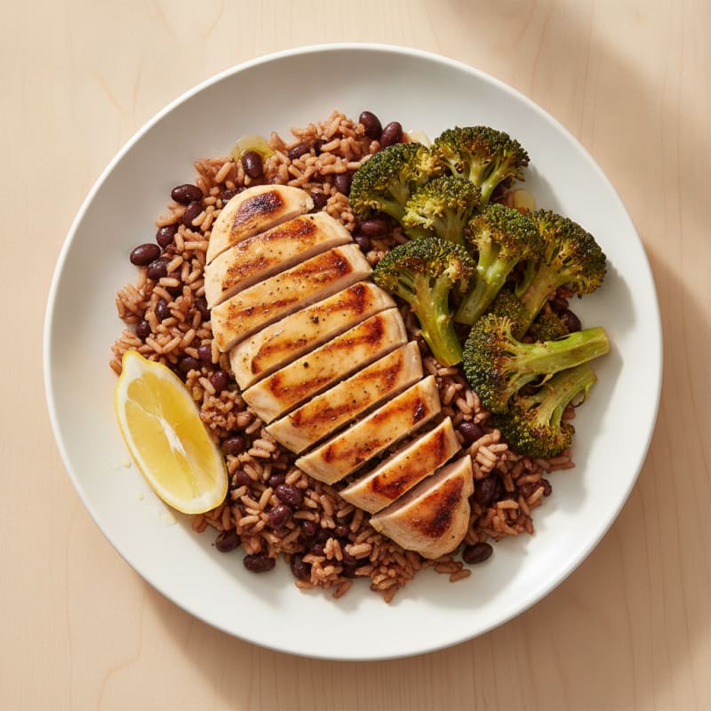 Grilled Chicken and Broccoli Rice Bowl