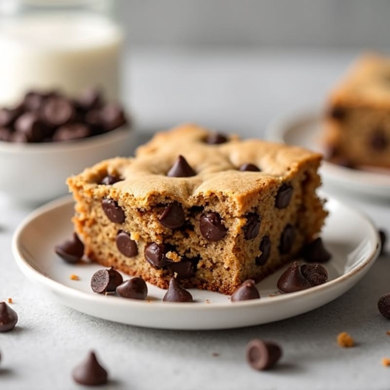 Protein-Packed Almond Flour Chocolate Chip Cookie Cake