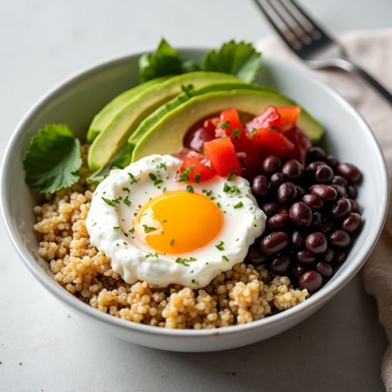 Creamy Black Bean Quinoa Bowl