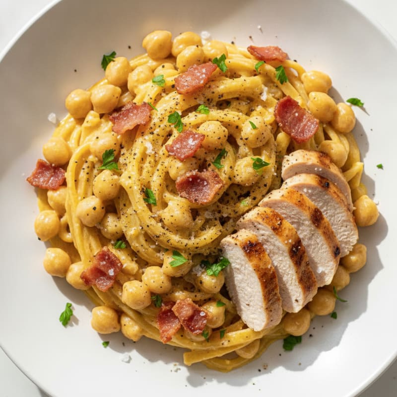 Classic Carbonara with Pancetta and Egg