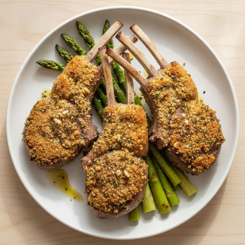 Herb-Crusted Roasted Lamb Chops