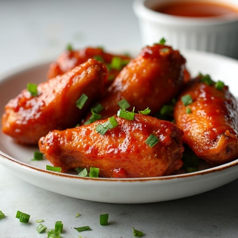 Crispy Baked Spicy BBQ Chicken Wings