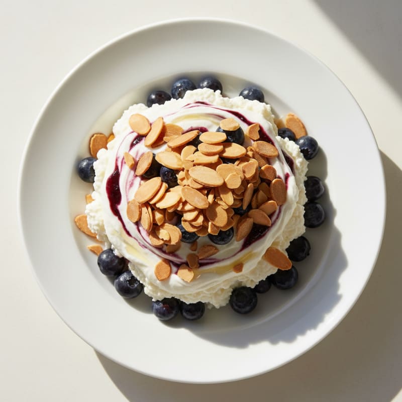 Greek Yogurt and Cottage Cheese Protein Parfait
