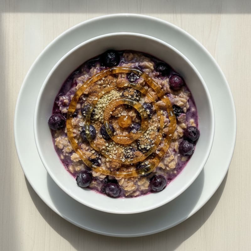 Honey-Kissed Fruity Oatmeal with Berries