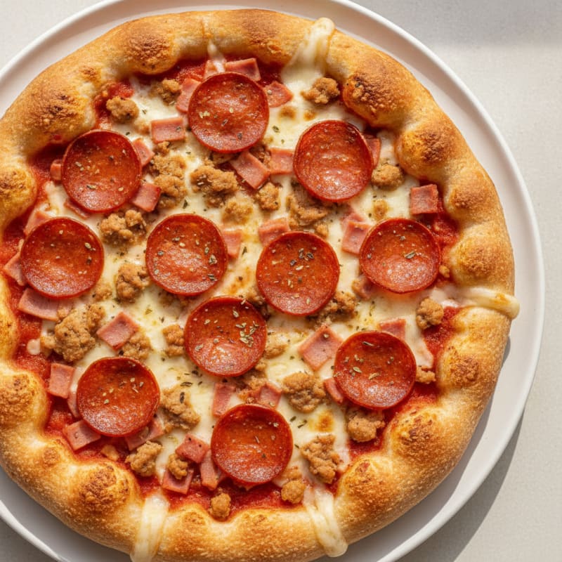 Stuffed Crust Meat Lovers Pizza