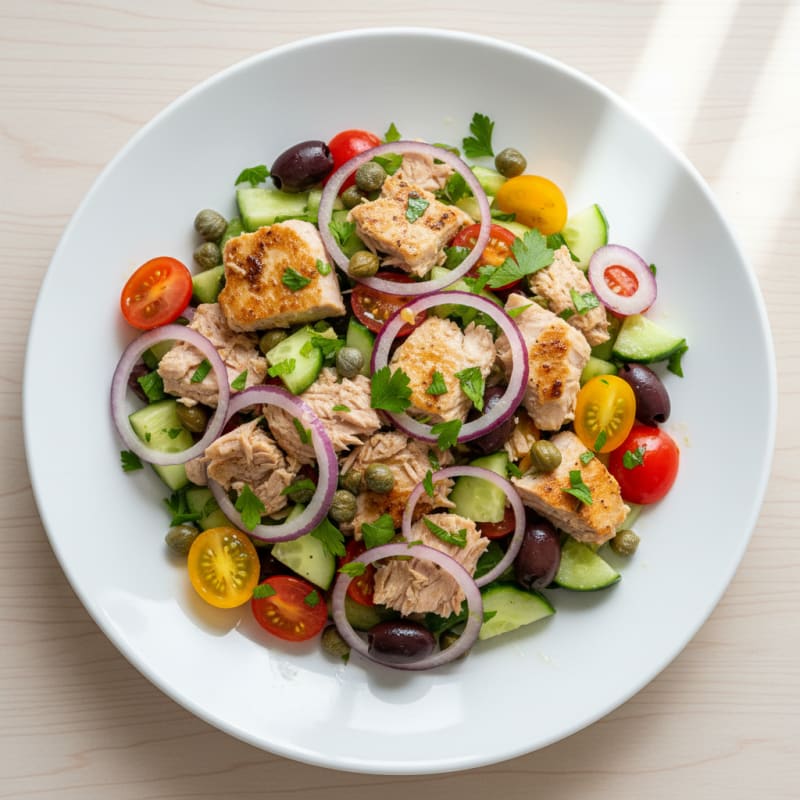 Mediterranean Tuna Salad with Capers