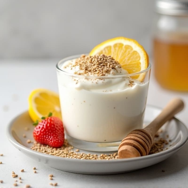 Creamy Vanilla Protein Yogurt with Chia Seeds