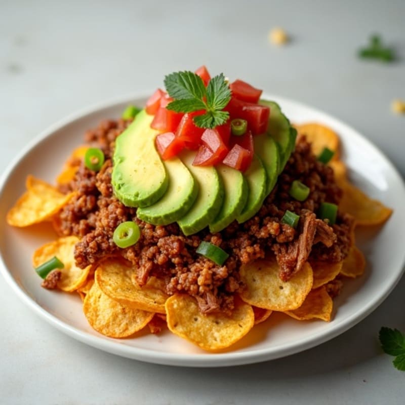 Smoky Pulled Pork Nachos with Vibrant Salsa and Creamy Avocado