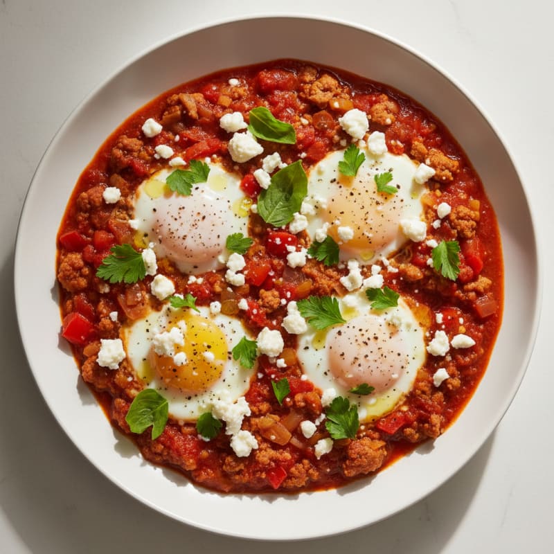 Shakshuka with Feta and Herbs