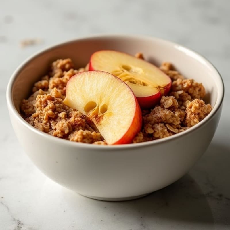 Cinnamon-Maple Baked Apple Oatmeal Bowl