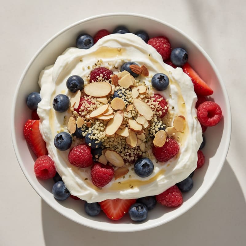 Creamy Greek Yogurt Protein Parfait with Mixed Berries