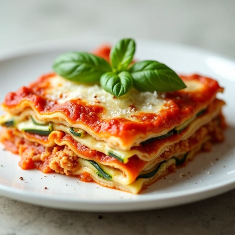Lean Turkey Zucchini Lasagna