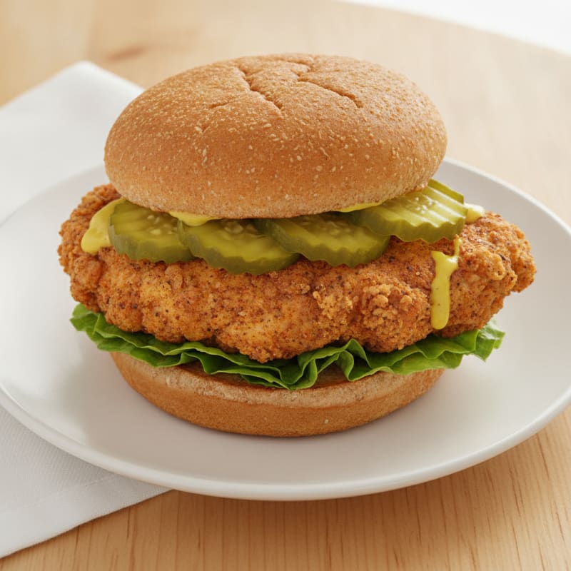 Buttermilk Fried Chicken Sandwich with Pickles