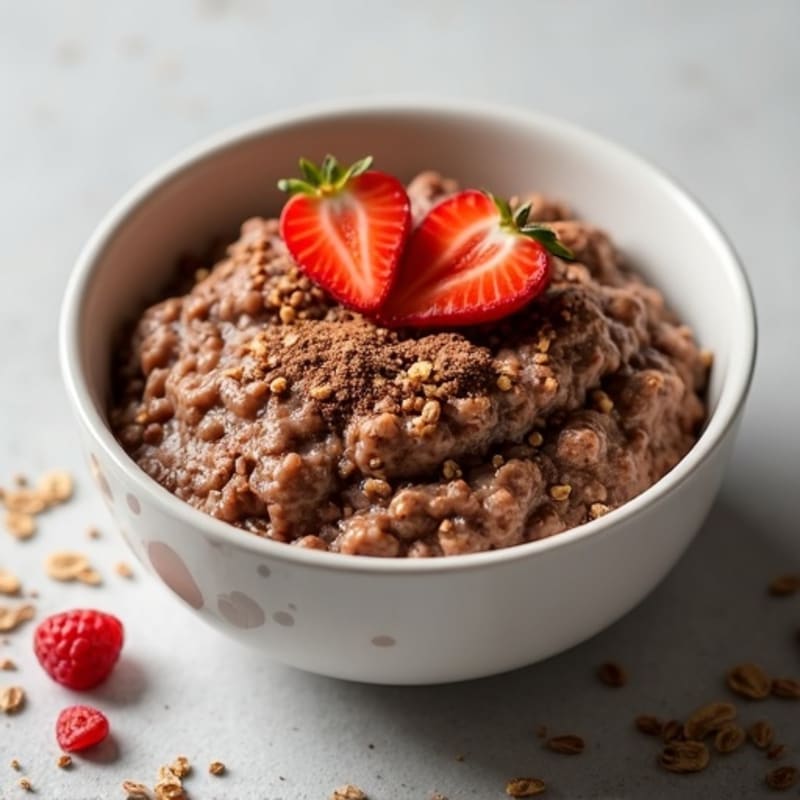 Creamy Chocolate Protein Oatmeal