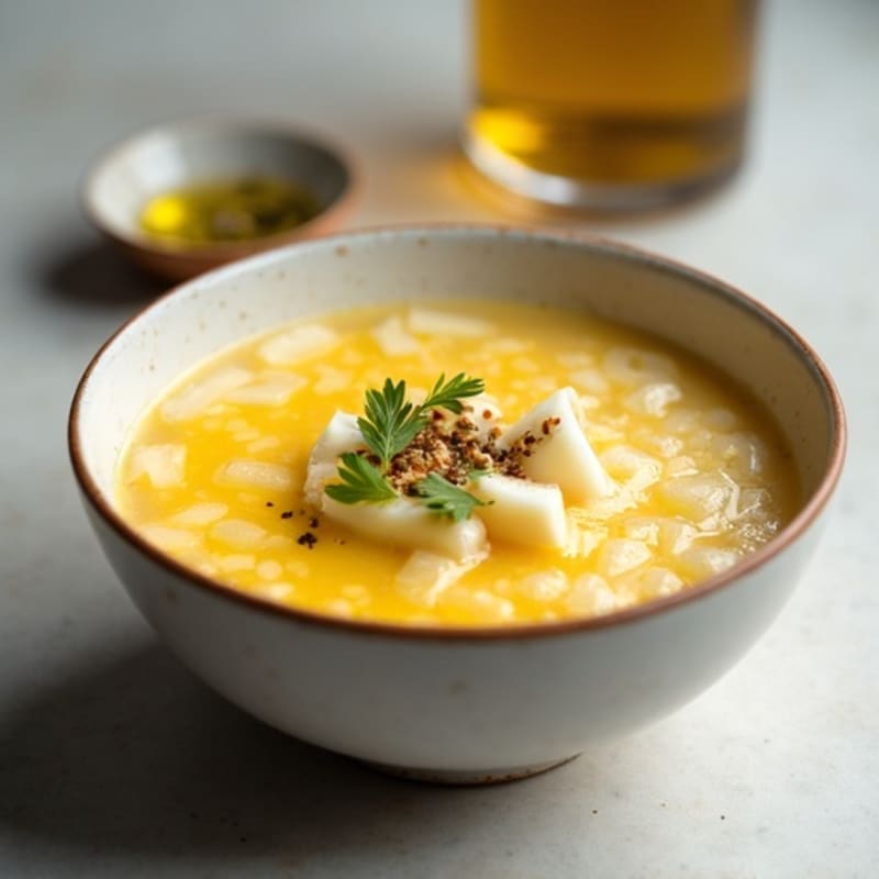High Protein Silky Egg Drop Soup with Fresh Onion