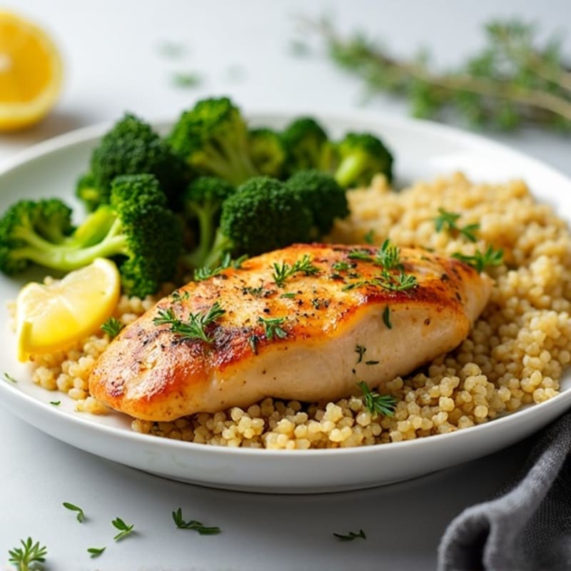 Sheet Pan Lemon Herb Chicken and Roasted Broccoli