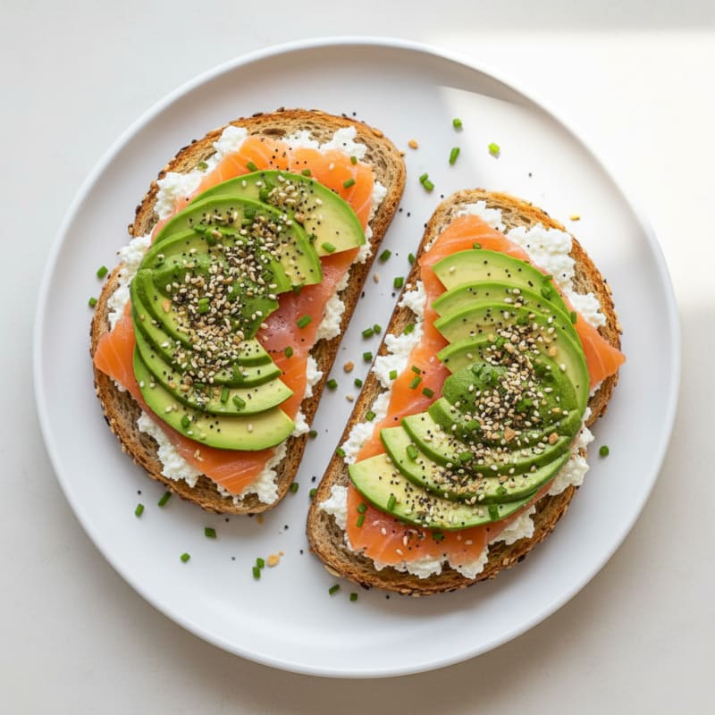Avocado Toast with Everything Bagel Seasoning