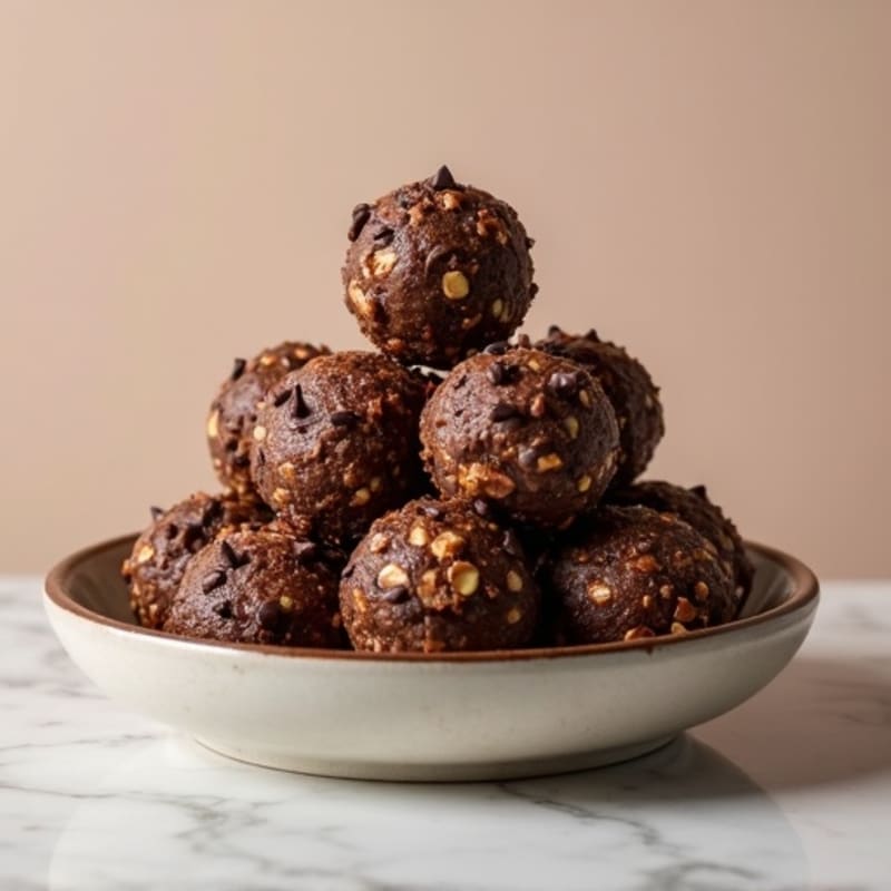 Dark Chocolate Almond Energy Bites