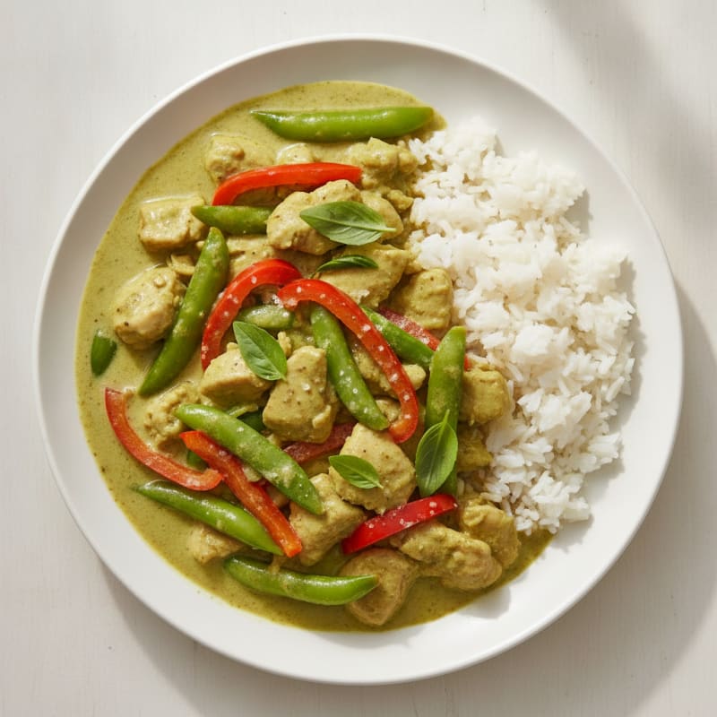 Thai Green Curry Chicken with Jasmine Rice