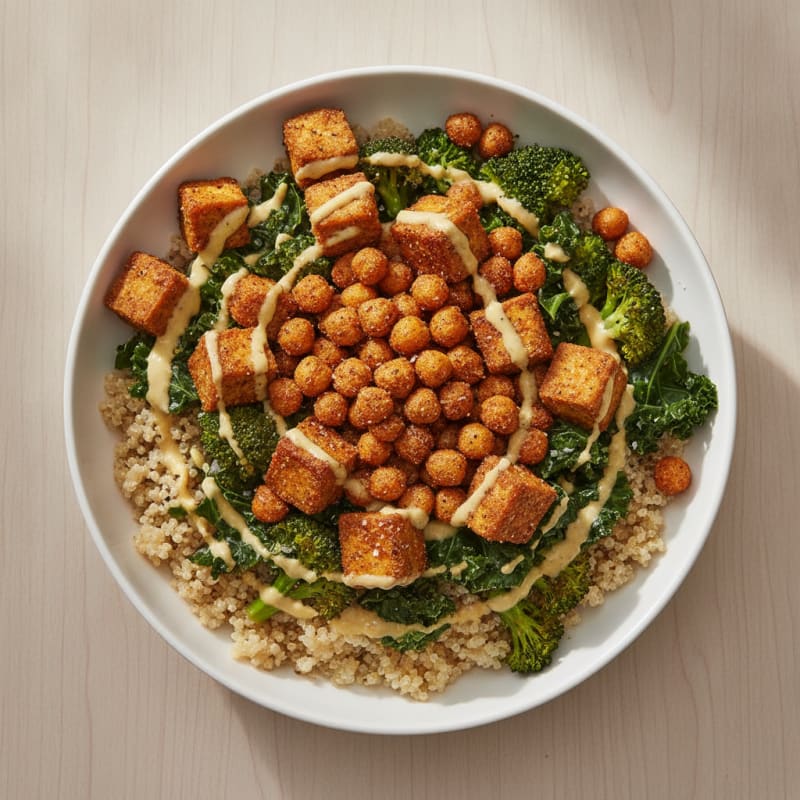 Roasted Chickpea and Veggie Power Bowl