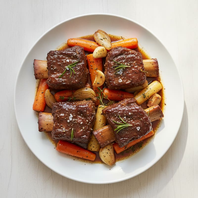 Braised Short Ribs with Root Vegetables