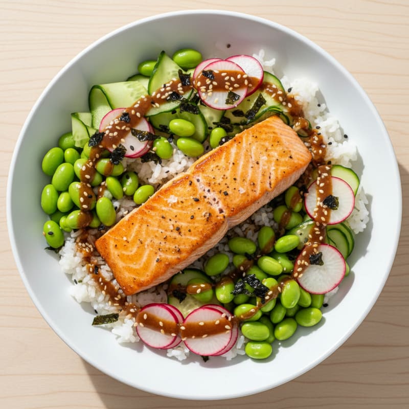 Salmon Sushi Rice Bowl