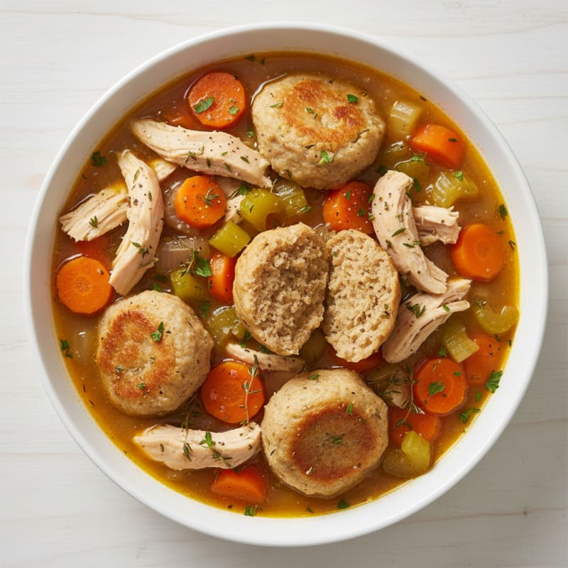 Homestyle Chicken and Herb Dumplings