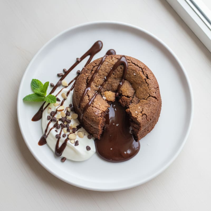 High-Protein Chocolate Lava Cake