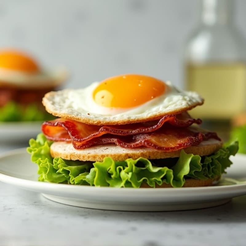 Crispy Turkey Bacon & Avocado Lettuce Stack