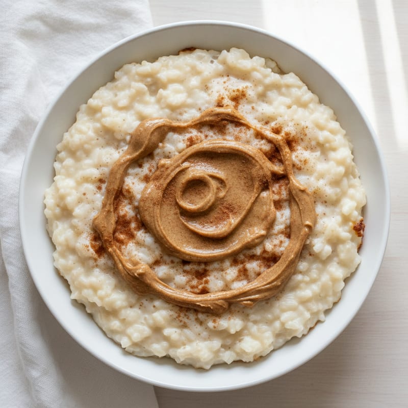 Creamy Vanilla Protein Rice Pudding